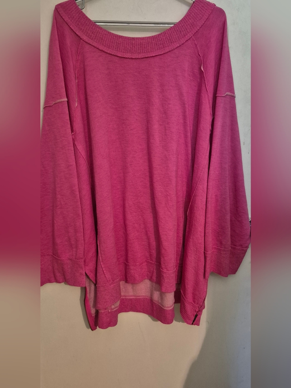 Free People Movement Sun Seeker Sweat Sweatshirt SZ.L PINK - Picture 4 of 7